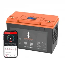 HDA Power Poseidon 25.6V 100 Amper 5000 Döngü. Bluetooth Lityum LifePO4 Akü