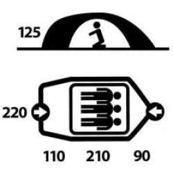 Husky Bizon Yeşil 3 Kişilik Çadır