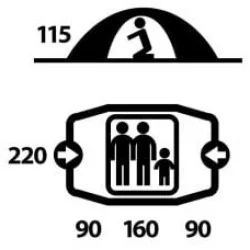 Husky Burton Yeşil 2 1 Kişilik Çadır