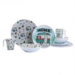 Kamp Figürlü Melamin Tabak Seti