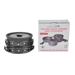 ÜÇÜ BİR ARADA TENCERE TAVA ÇAYDANLIK