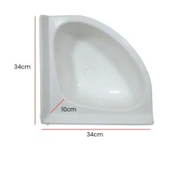 Karavan Banyo Lavabosu Üçgen Köşe Tip