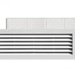 GES Karavan Buzdolabı Havalandırma Izgarası 37x13 cm Sineklikli RAL 9002