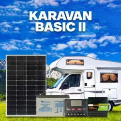 Karavan Hazır Sistem Basic-II (Çekme Karavan Güneş Enerji Paketi 220V Sistem)
