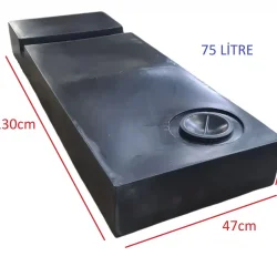 Karavan Su Deposu 75 Lt Siyah
