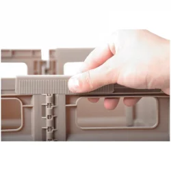 KATLANIR TEKERLEKLİ KAMP KASASI KAHVERENGİ