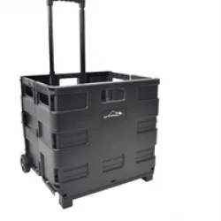 Katlanır Tekerlekli Kamp Kasası Siyah