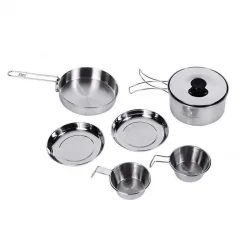 Kingcamp Backpacker Iii Silver Yemek Set (2 Kisi)