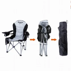 Kingcamp Deluxe Sandalye (Siyah/gri)