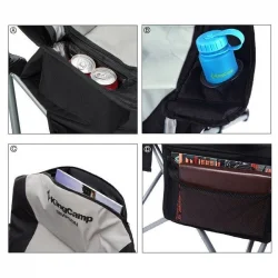 Kingcamp Deluxe Sandalye (Siyah/gri)