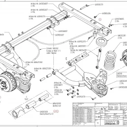 KNOTT 1350 kg Amortisörlü Bağımsız Süspansiyonlu Frenli Dingil (1200 mm)