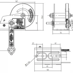 KNOTT 414 kg Kollu Kayış Halatlı El Vinci (4.6m Kayışlı)