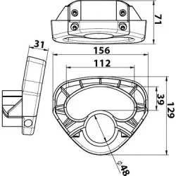 Knott Ön Destek Tekeri Manevra Tutamağı 48 mm