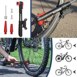KOBB KB21 87 PSI Bisiklet Lastik Şişirme Taşınabilir Mini El Pompası + Bisiklet Montaj Aparatı