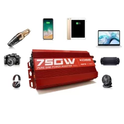 KOBB KBN750 12V/220V 750Watt Tam Sinüs Dönüştürücü İnvertör