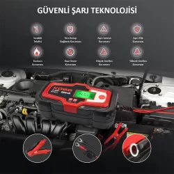 KOBB KBS4A 6/12V 120A Dijital Akü Şarj / Akü Bakım / Desülfatör ve Power Supply