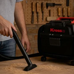 Kress KH035.9 20Volt 250W/17Kpa Flexi Esnek Hortumlu Şarjlı Islak/Kuru Süpürge & Üfleme (Akü Dahil Değildir)