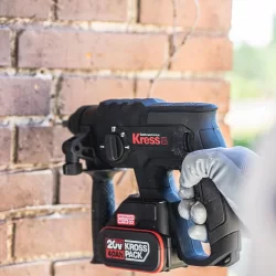 Kress KU390.4 20Volt 4.0Ah. 2.0J Li-ion Çift Akülü Şarjlı Kömürsüz Profesyonel SDS-Plus Pnömatik Kırıcı/Delici