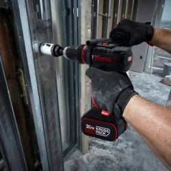 Kress KUC33.1 20Volt/5.0Ah Li-ion 95Nm Çift Akülü Kömürsüz Profesyonel Şarjlı Darbeli Matkap