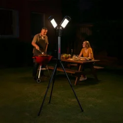 Kress KUF09.9 20Volt 2000/4500 Lümen Profesyonel Kule Tipi Teleskopik Katlanabilir LED Projektör (Akü Dahil Değildir)