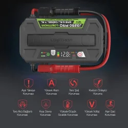 Lokithor J3250PRO 12V 3250Amp LiFePO4 Akıllı Akü Takviye + Powerbank + Led Lamba