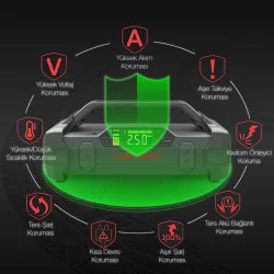 LOKITHOR JA301 12V 2000Amp Li-Polimer Akıllı Akü Takviye + Pompa + Powerbank + Led Lamba