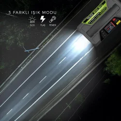 Lokithor JTC4250 12V/220V 4250Amp LiFePO4 Akıllı Akü Test + Akü Takviye + Akü Şarj Cihazı