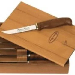 Martti̇i̇ni̇ Steak Kni̇ves 6 Pc Wooden Box Biçak