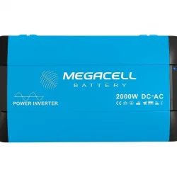 Megacell 12V 2000W Tam Sinüs İnvertör - 4000W Tepe Güç