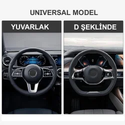 Michelin MC1003NR Premium Suni Deri Direksiyon Kılıfı KIRMIZI