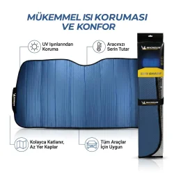 Michelin MC3001AZ 150x70cm Universal Balonlu Premium Ön Cam Güneşliği