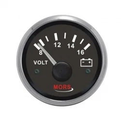 Mors Voltmetre 12 V Siyah