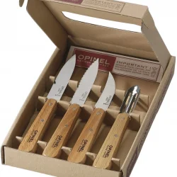 Opinel 4 Lu Ahşap Sap Bıçak Seti (001300)