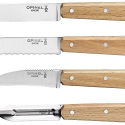 Opinel 4 Lu Ahşap Sap Bıçak Seti (001300)