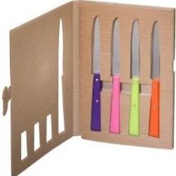 Opinel 4 Lu Renkli Sofra Bıçak Seti (001532)
