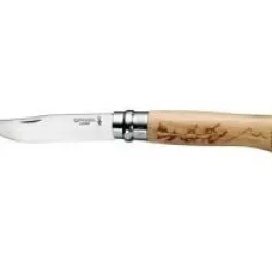 Opinel Inox Gurgen Saplı İşlemelii 8 No Çakı (001361)