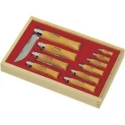 Opinel Karbon 2/12 Arasi Kutulu Çakı Seti (183102)