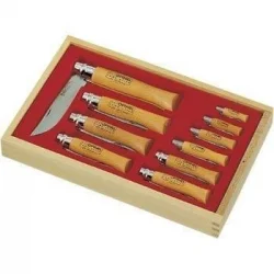 Opinel Karbon 2/12 Arasi Kutulu Çakı Seti (183102)