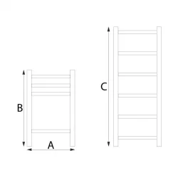 Packtech Alüminyum Teleskopik Merdiven 2,6 Mt