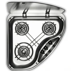 DOMETIC Smev PI9023 Üçgen Karavan 3 Gözlü Ocak