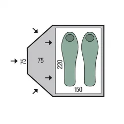 Pinguin Bora 2 Ki̇şi̇li̇k Çadır