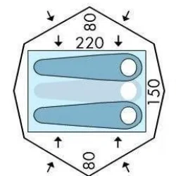 Pinguin Gemini 150 Extreme Kar Etekli̇ Çadır