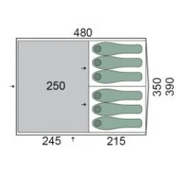 Pinguin Interval 6 Yeşil Çadır