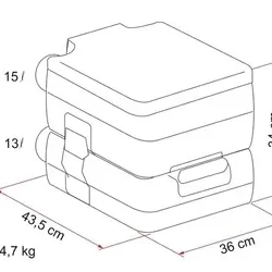 Fiamma Bi-Pot 34 15/13 L Portatif Karavan & Kamp Tuvaleti