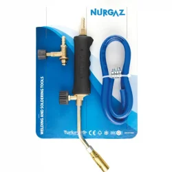 PROPAN TAV VE KAYNAK SETİ 17 MM BAŞLIKLI HORTUM KELEPÇE MUSLUK DAHİL