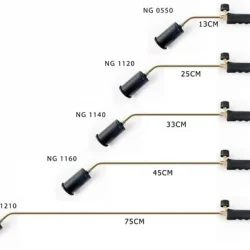 PROPAN TAV VE KAYNAK TAKIMI  57 MM METAL BAŞLIKLI 45 CM BOYUN
