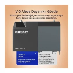 Renogy Akıllı Lityum Akü Pro Kendini Isıtmalı 200 Ah