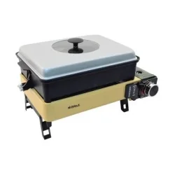 Portatif Gazlı Barbekü Ve Pişirme Seti Sarı