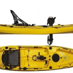 SEAFLO RPA123 375 cm 215 kg Sarı Tek Kişilik Pedallı Balıkçı Kanosu