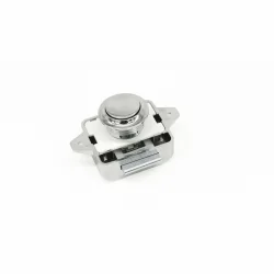 Sensation Yuvarlak Bas Çek 26mm Büyük Boy Gümüş